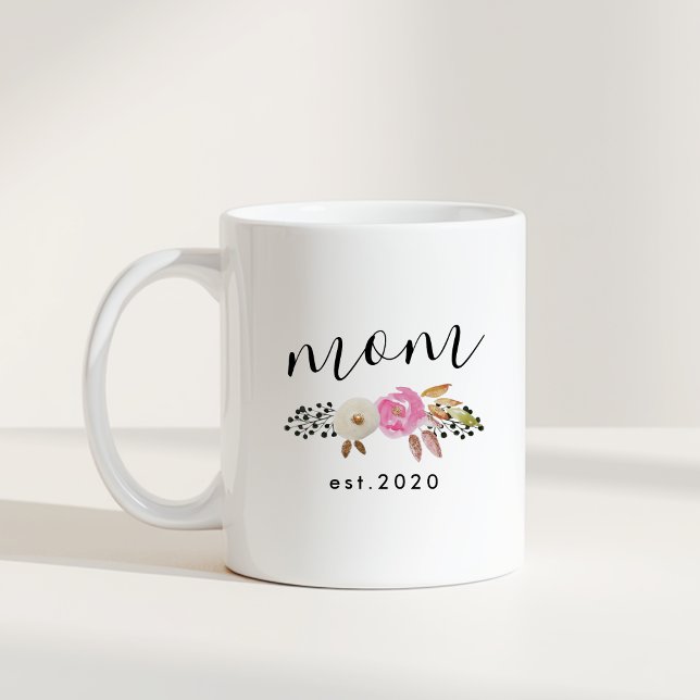 Modern Floral Personalized Mother's Day Gift Coffee Mug (Creator Uploaded)