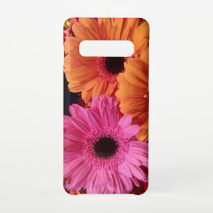 Modern Floral Photography Pink and Orange Gerbers Samsung Galaxy S10 Case