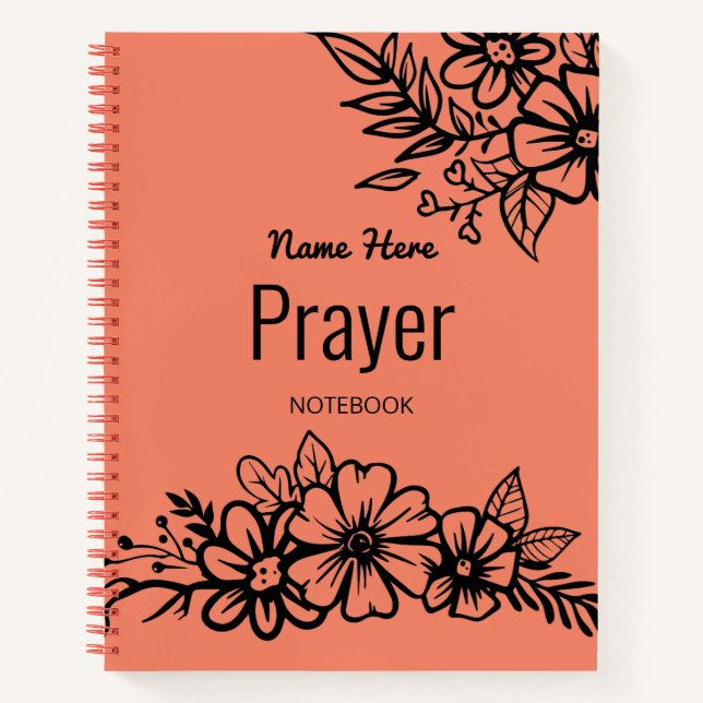 Modern Floral Prayer Notebook (Front)