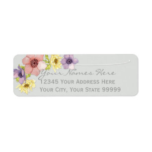 Modern Floral Rustic Lettered Typography Spring Label