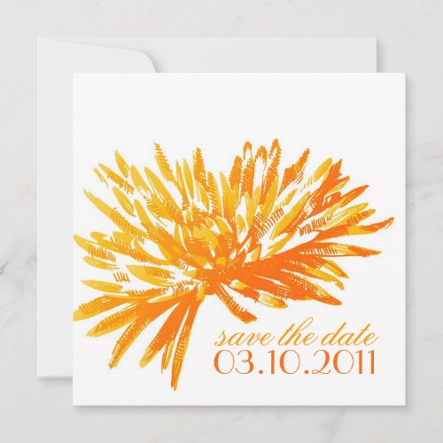 Modern Floral Save the Date Cards