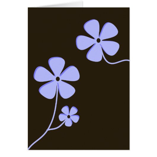Modern Floral Silhouette Cards (Front)