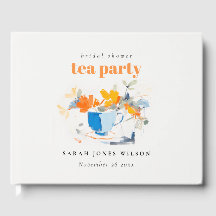 Modern Floral Tea Cup Bridal Shower Tea Party