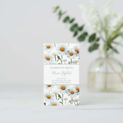 Modern Floral Trendy Appointment Card