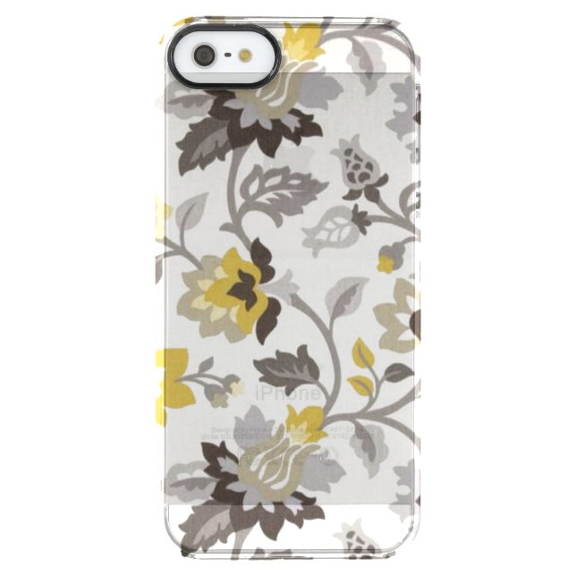 Modern Floral Uncommon Design iPhone Case (Back)