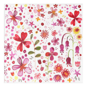 Modern Floral Watercolor Acrylic Print