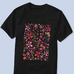 Modern Floral Watercolor T-Shirt