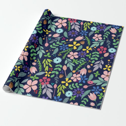Modern Floral Wrapping Paper