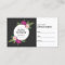 Modern Floral Wreath Salon Appointment Card