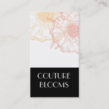 Modern Florist Business Cards by CoutureBusiness at Zazzle