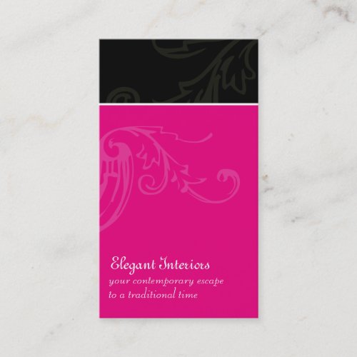 Modern Flourish [black] Business Cards