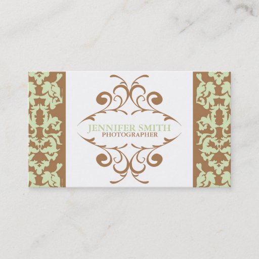 Customizable Modern Flourish Business Cards
