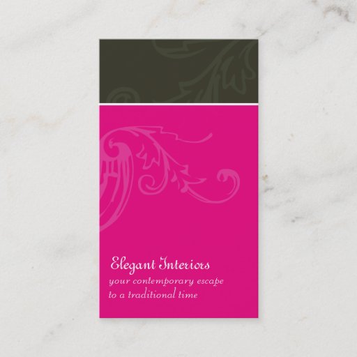 Customizable Modern Flourish Business Cards