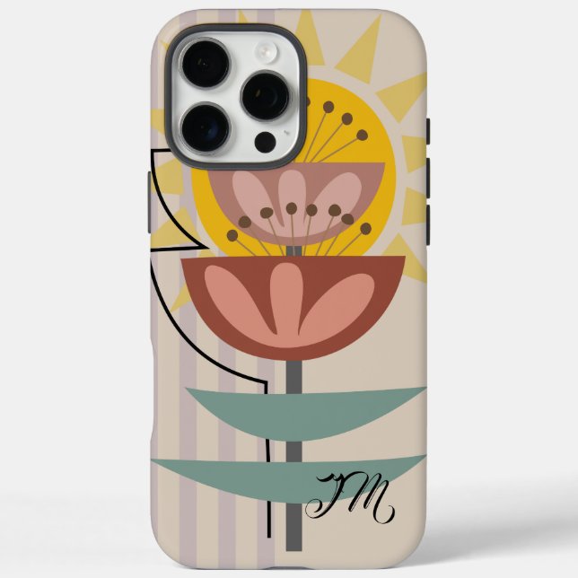 Modern flower and custom text Case-Mate iPhone case (Back)