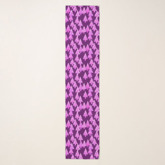 Modern Flower Christmas Trees, Amethyst Purple Scarf