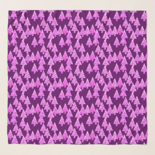 Modern Flower Christmas Trees, Amethyst Purple Scarf