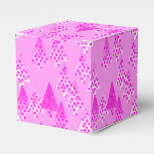 Modern flower Christmas trees - orchid & violet Favor Boxes