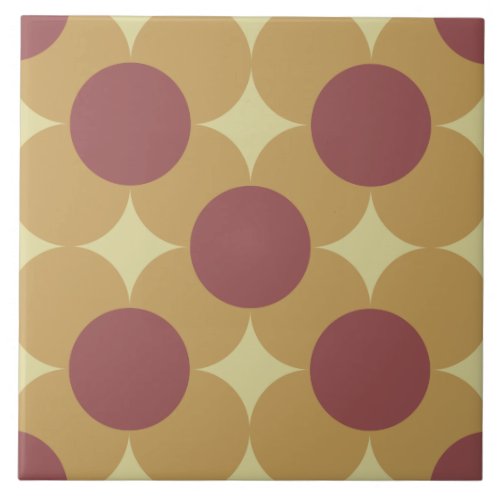 Modern Flower Dot Pattern Ceramic Tile