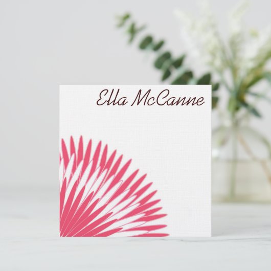 Modern Flower Petals in Pink (Standing Front)