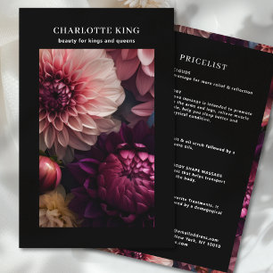 Modern Flower Salon Pricelist Flyer