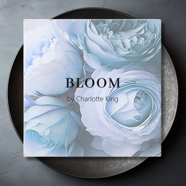 Modern, flower square business card (Modern, flower square business card)