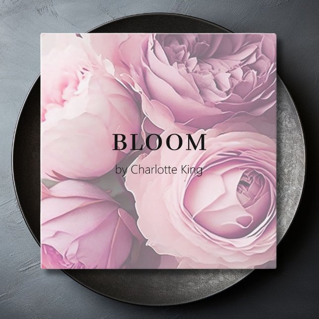 Modern, flower square business card (Modern, flower square business card)