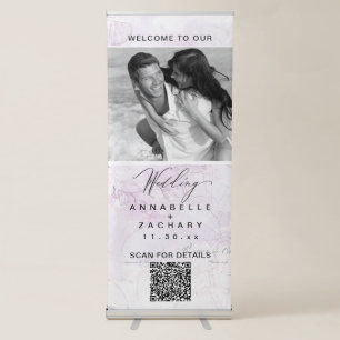 *~* Modern Flowers AR26 Romantic Mint Wedding  Retractable Banner