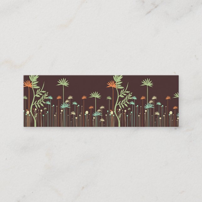 Modern Flowers Mommy Calling Card (Front)