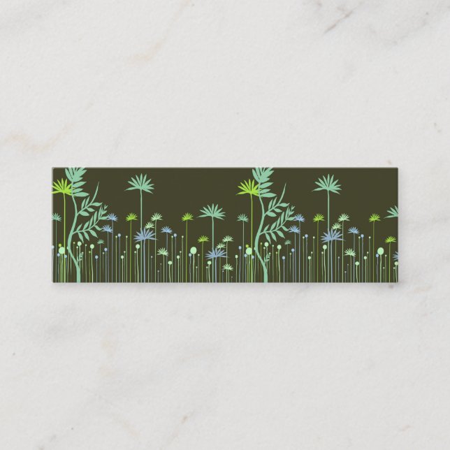 Modern Flowers Mommy Calling Card (Front)