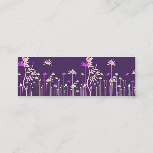 Modern Flowers Mommy Calling Card (Front)
