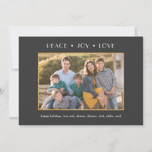 Modern Foil Frame Holiday Photo Custom