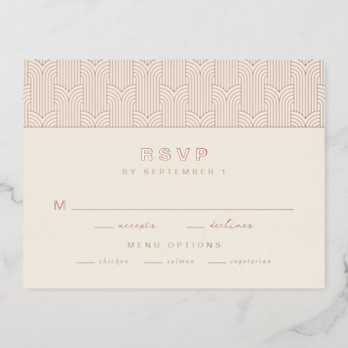 Modern Foil RSVP Card