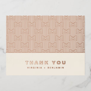 Modern Foil Thank You Card