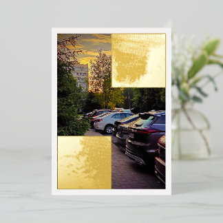 Modern Foil Urban Foil Invitation – Customizable