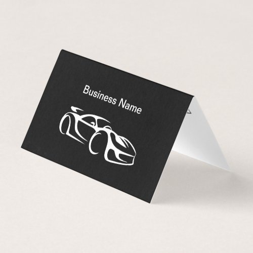 Modern Folded Automotive Business Tent Cards