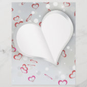 Modern Folded Paper Heart - Letterhead (Front)