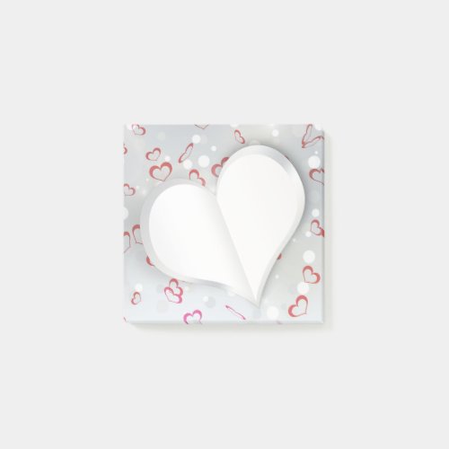 Modern Folded Paper Heart _ Post_it Notes