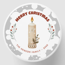 Modern Foliage Christmas Family Holiday