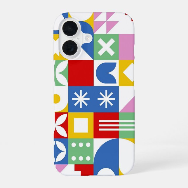 Modern Folk Art  iPhone Case (Unique Pattern, A Mood Booster!)