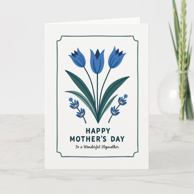 Modern Folk Mothers Day Card (Front)