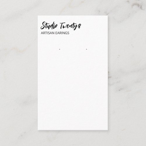 Modern Font Earring Display Cards