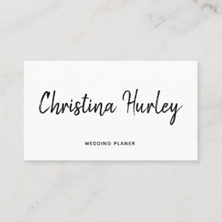 Modern font graphics typography stylish business card