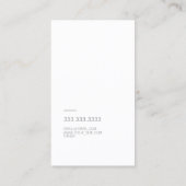 Modern font in two colors with business card (Back)