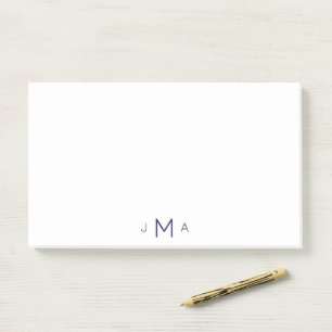 Modern Font Monogram Office Post-it Notes