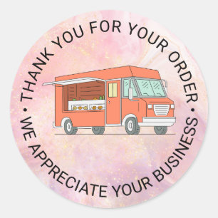 Modern Food Truck Logo Sticker Leave a review