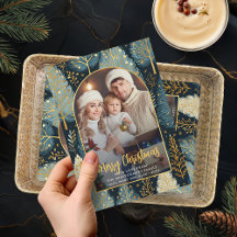 Modern Forest Custom Christmas Photo Arch