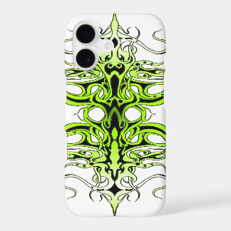 Modern Forest Green Celtic-Inspired Tribal Tattoo iPhone 17 Case