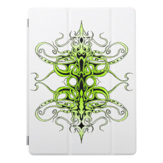 Modern Forest Green Celtic-Inspired Tribal Tattoo iPad Pro Cover