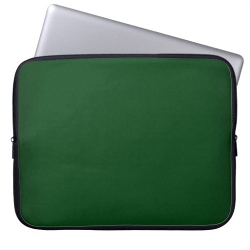 Modern Forest Green Customizable 15 Inch Laptop Sleeve