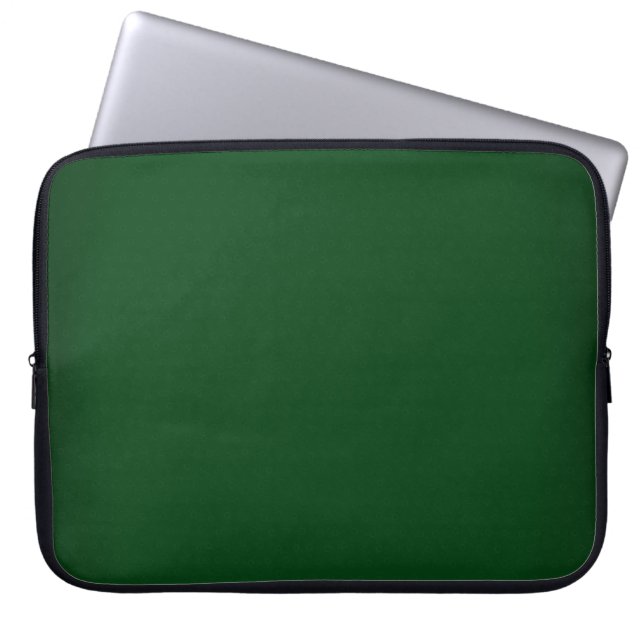 Modern Forest Green Customizable 15 Inch Laptop Sleeve (Front)